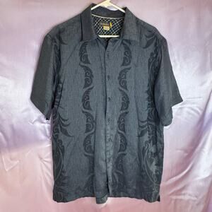Quick Silver Men’s SS Button Down Shirt Blue Sz L